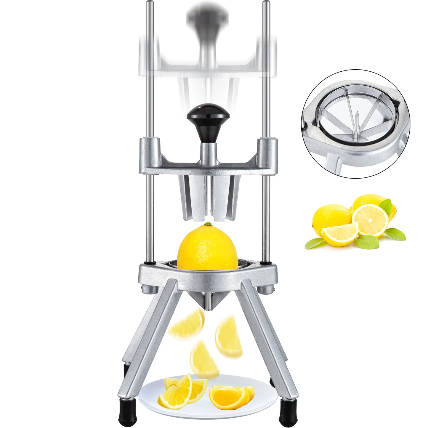 VEVOR Lemon Wedge Slicer 4 6 8 Section Wedger Chopper