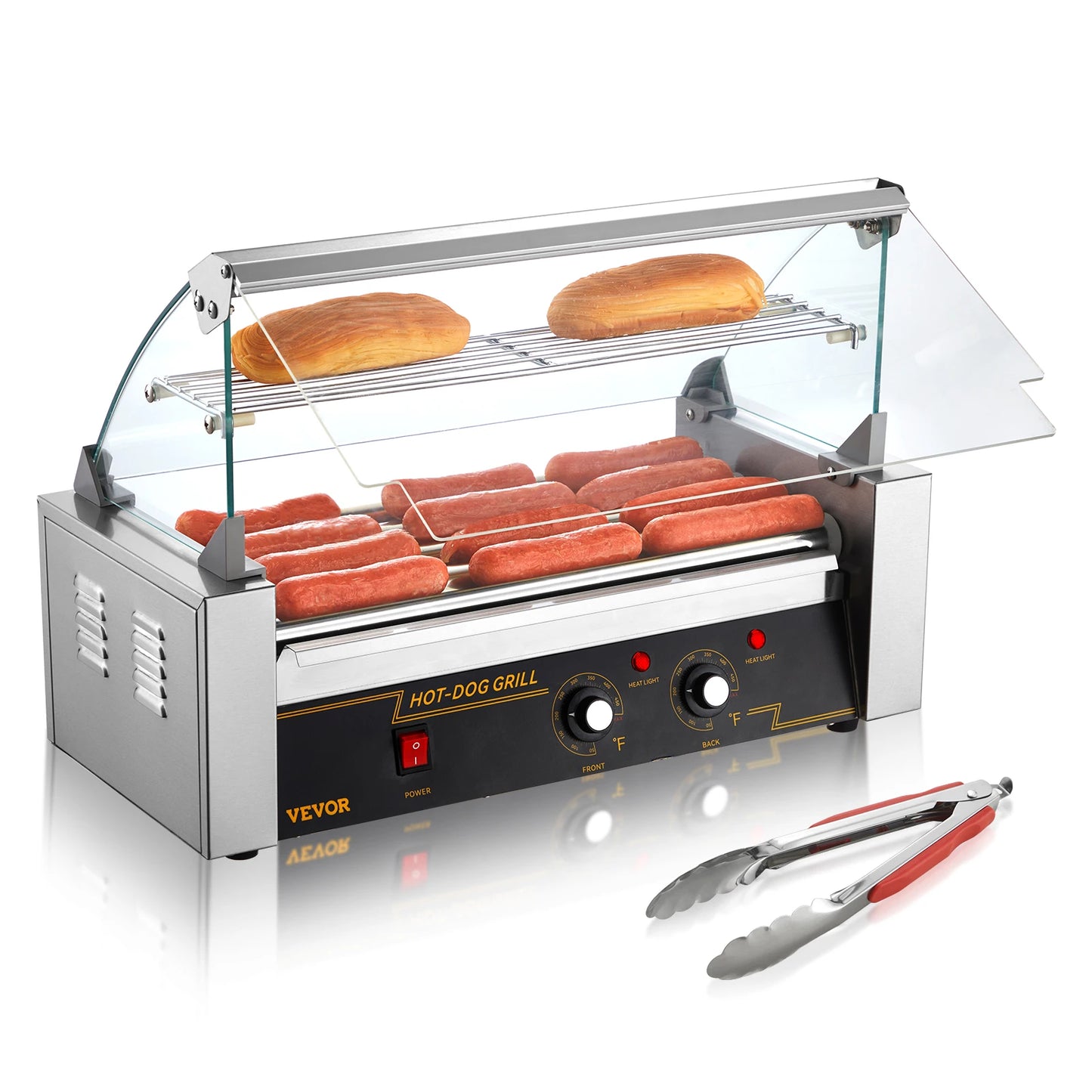 SucceBuy Commercial Hot Dog Roller Sausage Maker 110V Barbecue Grill