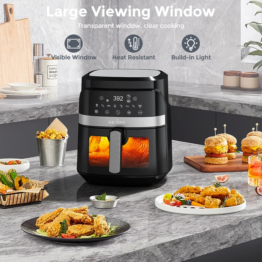 SEJOY Air Fryer 8 In 1 Countertop Oven Oilless Cooker