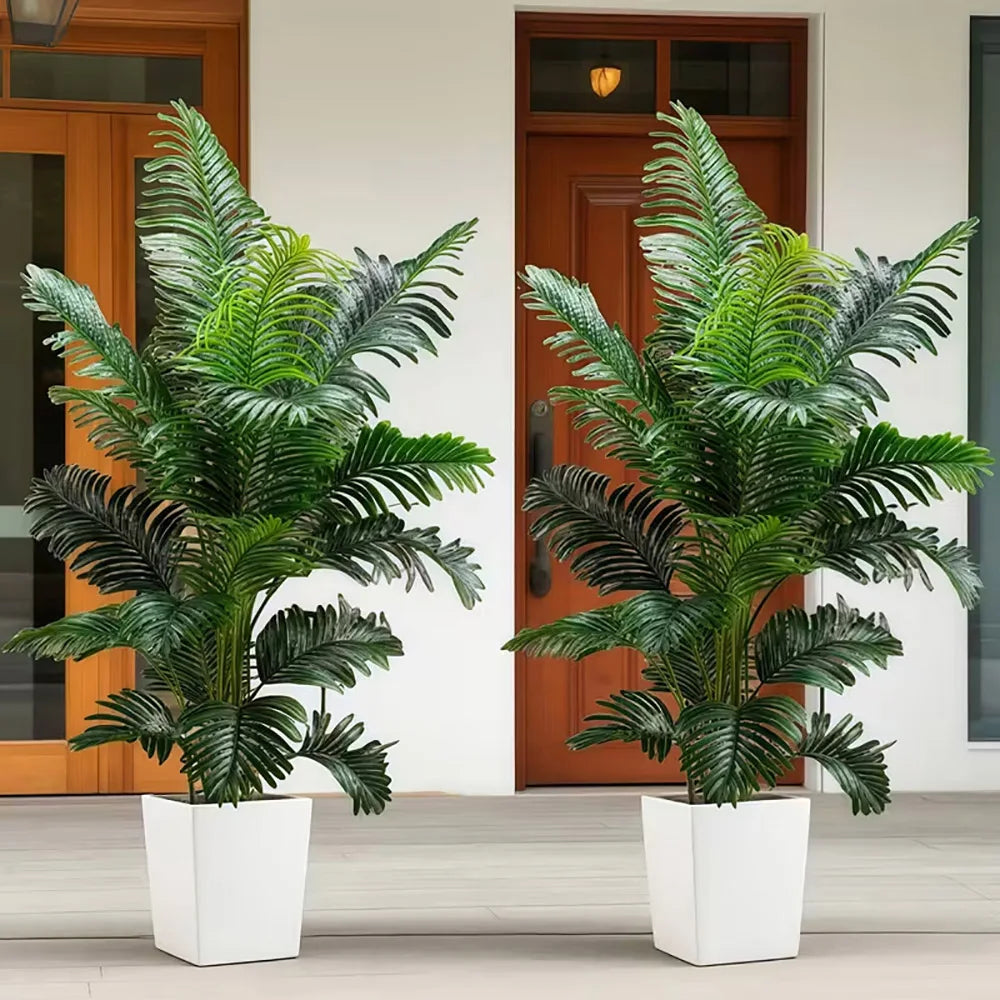 35-Inch Artificial Giant Palm Tree Set For Indoors And Outdoors