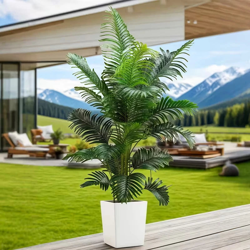35-Inch Artificial Giant Palm Tree Set For Indoors And Outdoors