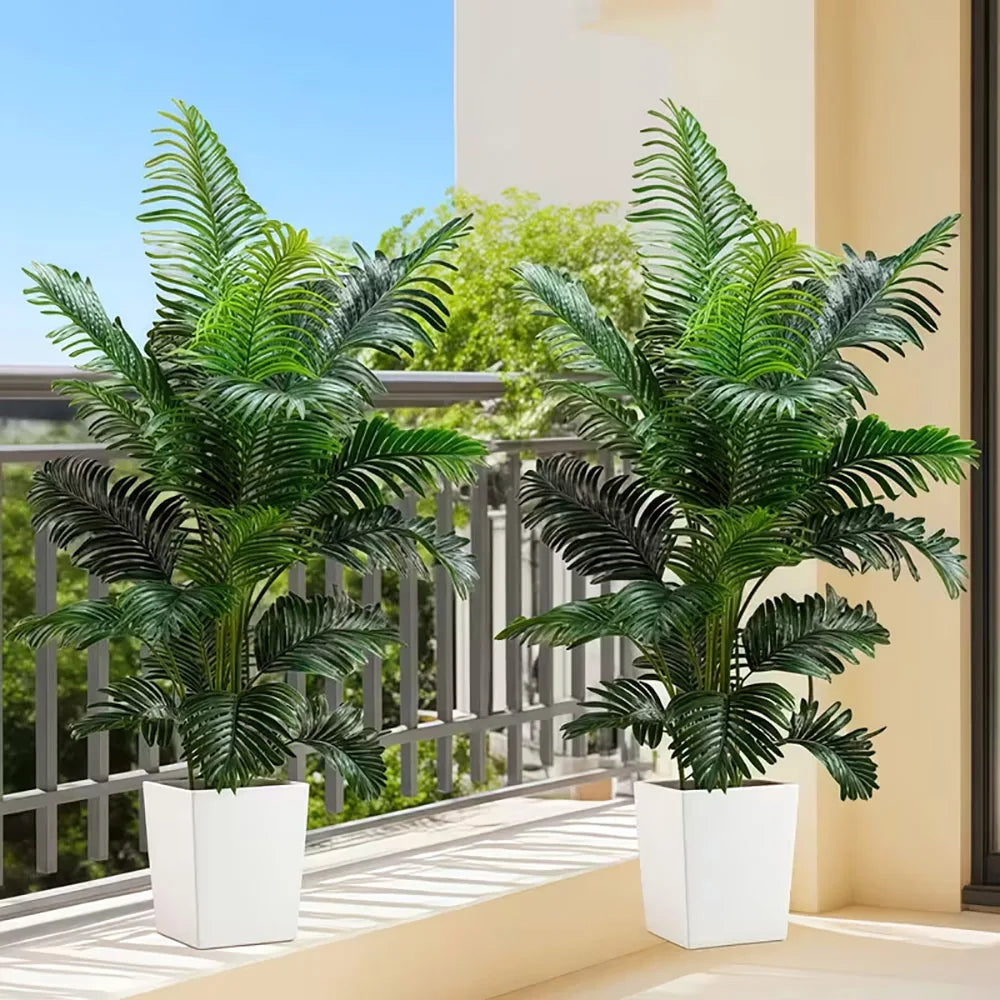 35-Inch Artificial Giant Palm Tree Set For Indoors And Outdoors