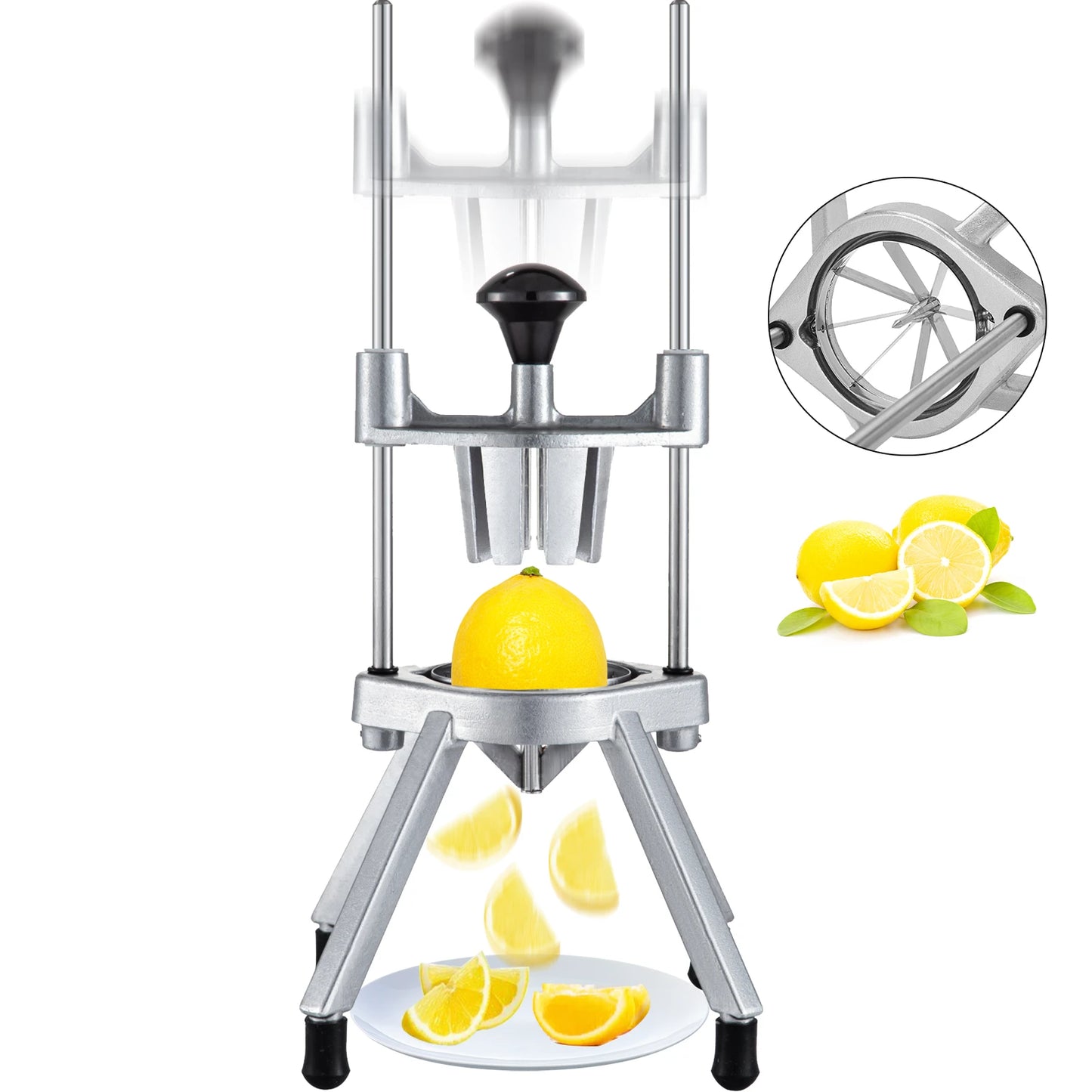 VEVOR Lemon Wedge Slicer 4 6 8 Section Wedger Chopper