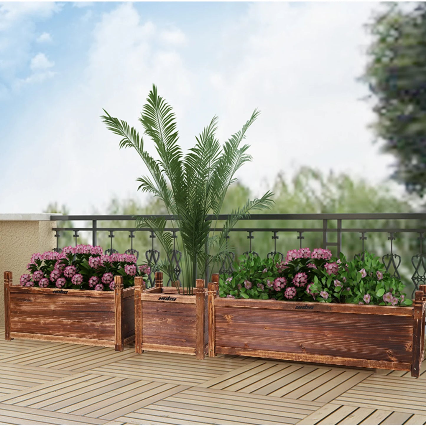 Raised Garden Bed Window Mounted Planter Box For Flowers And Vegetables