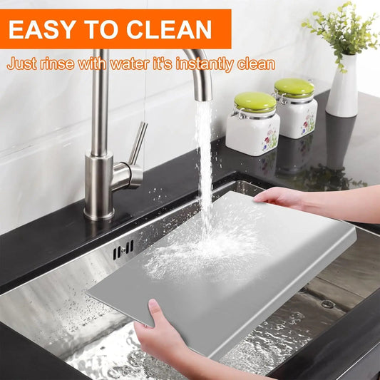 Stainless Steel Cutting Board With Lip For Kitchen Over Sink