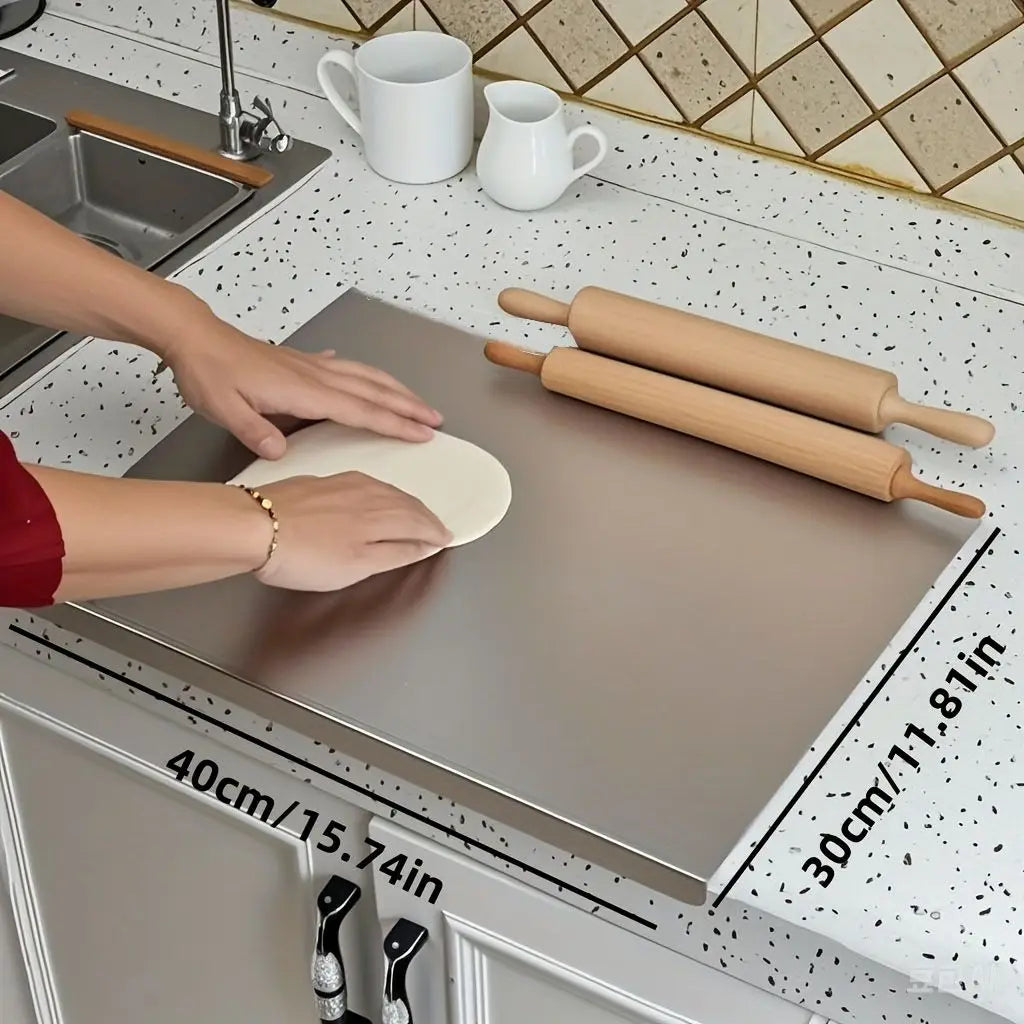 Stainless Steel Cutting Board With Lip For Kitchen Over Sink