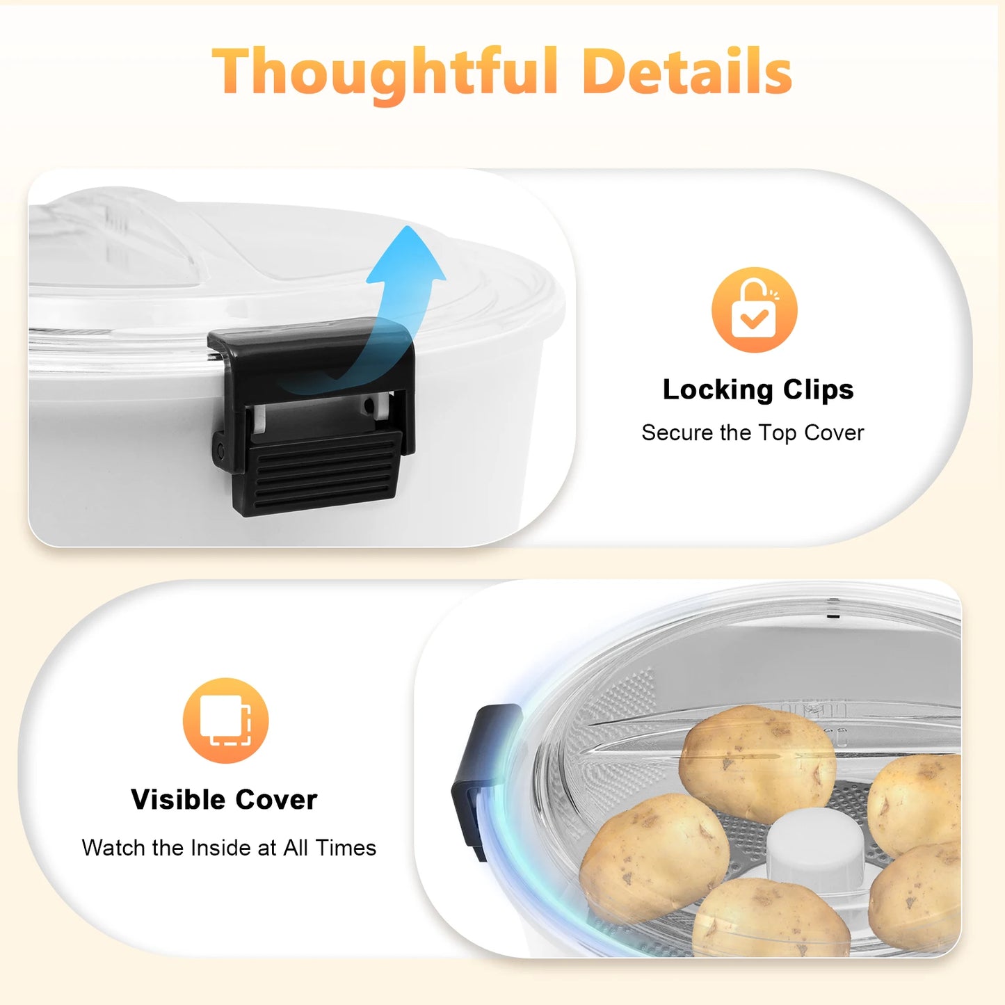 Cylindrical Electric Potato Peeler With Pure Copper Motor 110V 85W