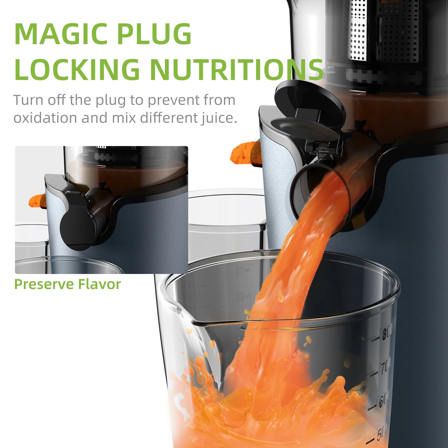 Biolomix Cold Press Juicer 200W Slow Masticating Extractor