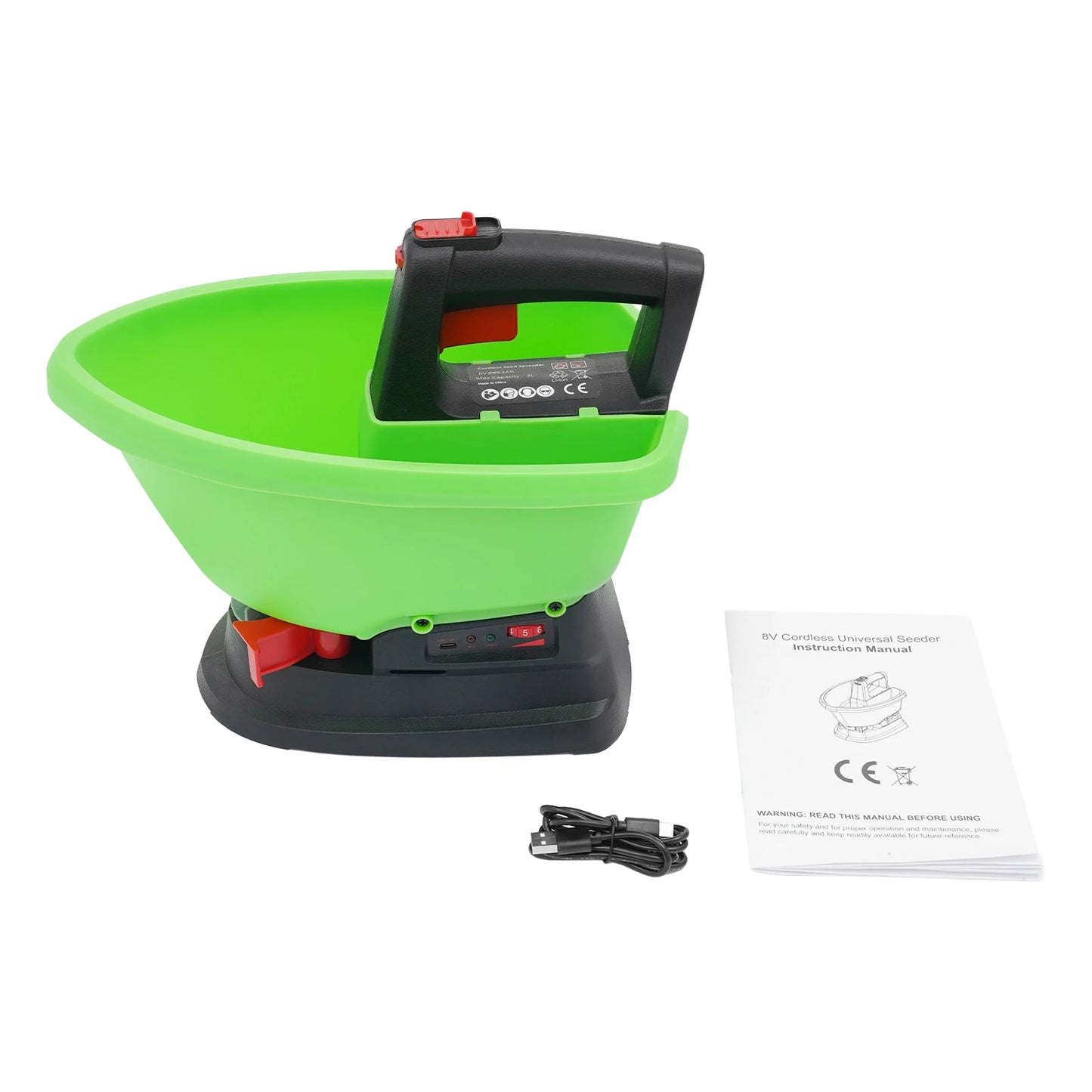 Electric Seed Spreader Handheld Battery Powered Fertilizer Spreader