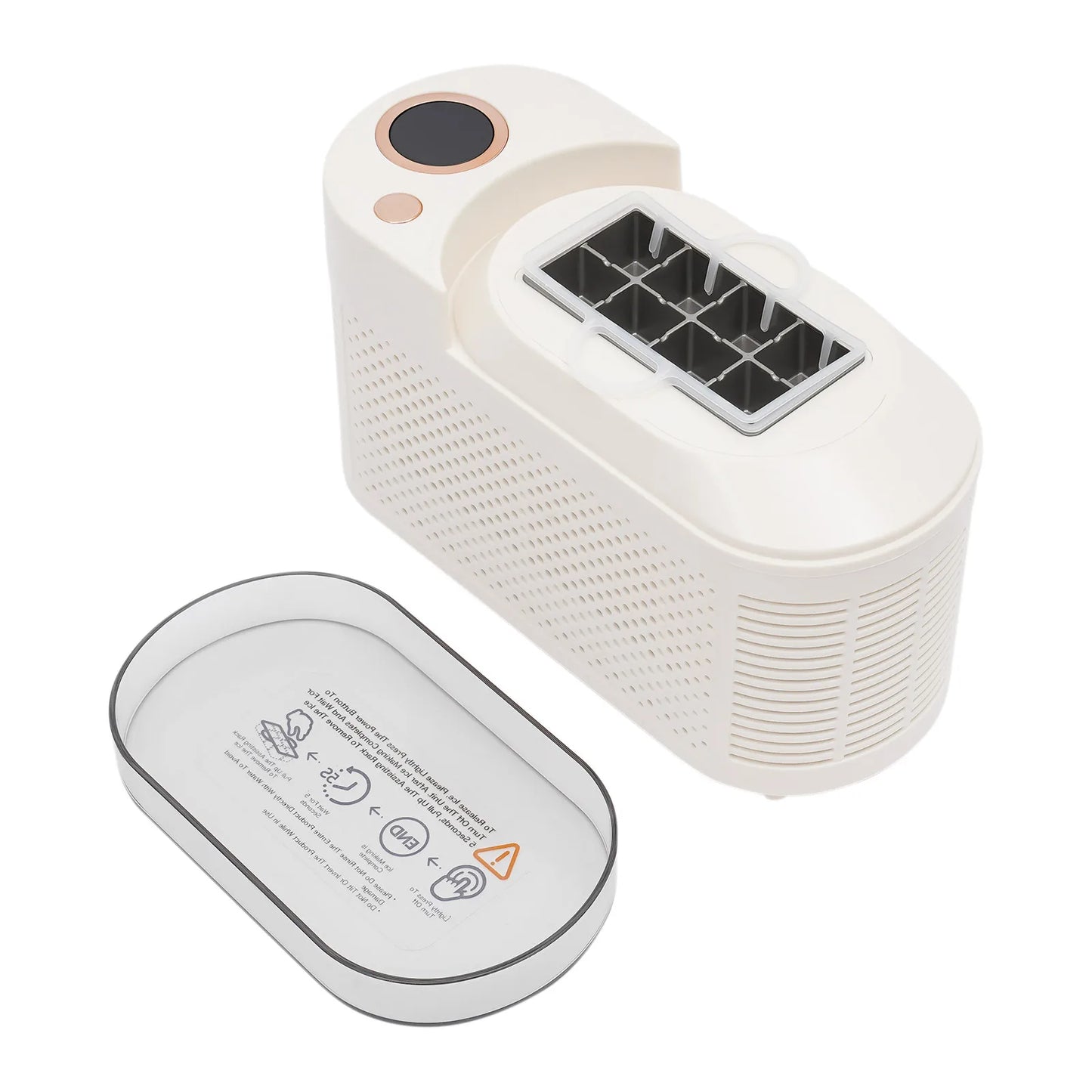 Bymaocar Portable Ice Maker 120W 12V Countertop Mini Ice Machine