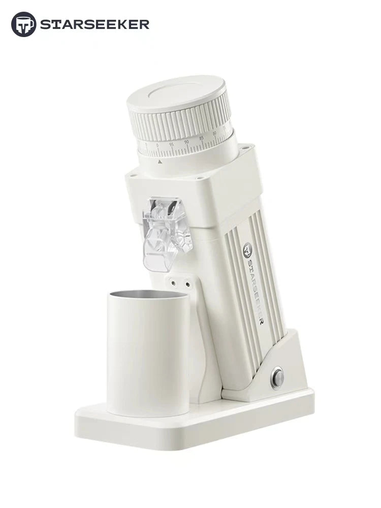 Starseeker Electric Coffee Grinder With Titanium Cone Burr Stepless Adjustment