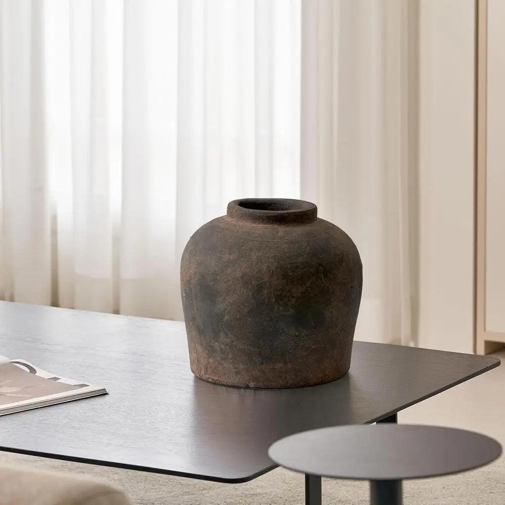 Zen Inspired Ceramic Vase For Rustic Home Decor And Arrangements