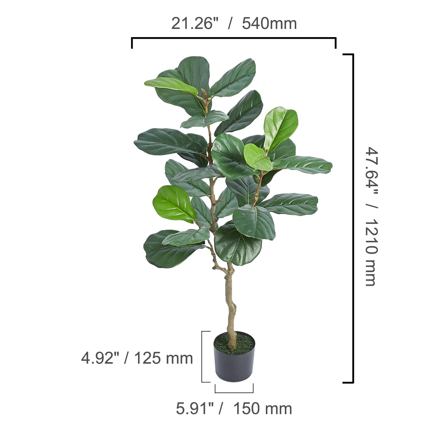 SucceBuy Artificial Olive Tree Anti-Tip Low-Maintenance Faux Plant