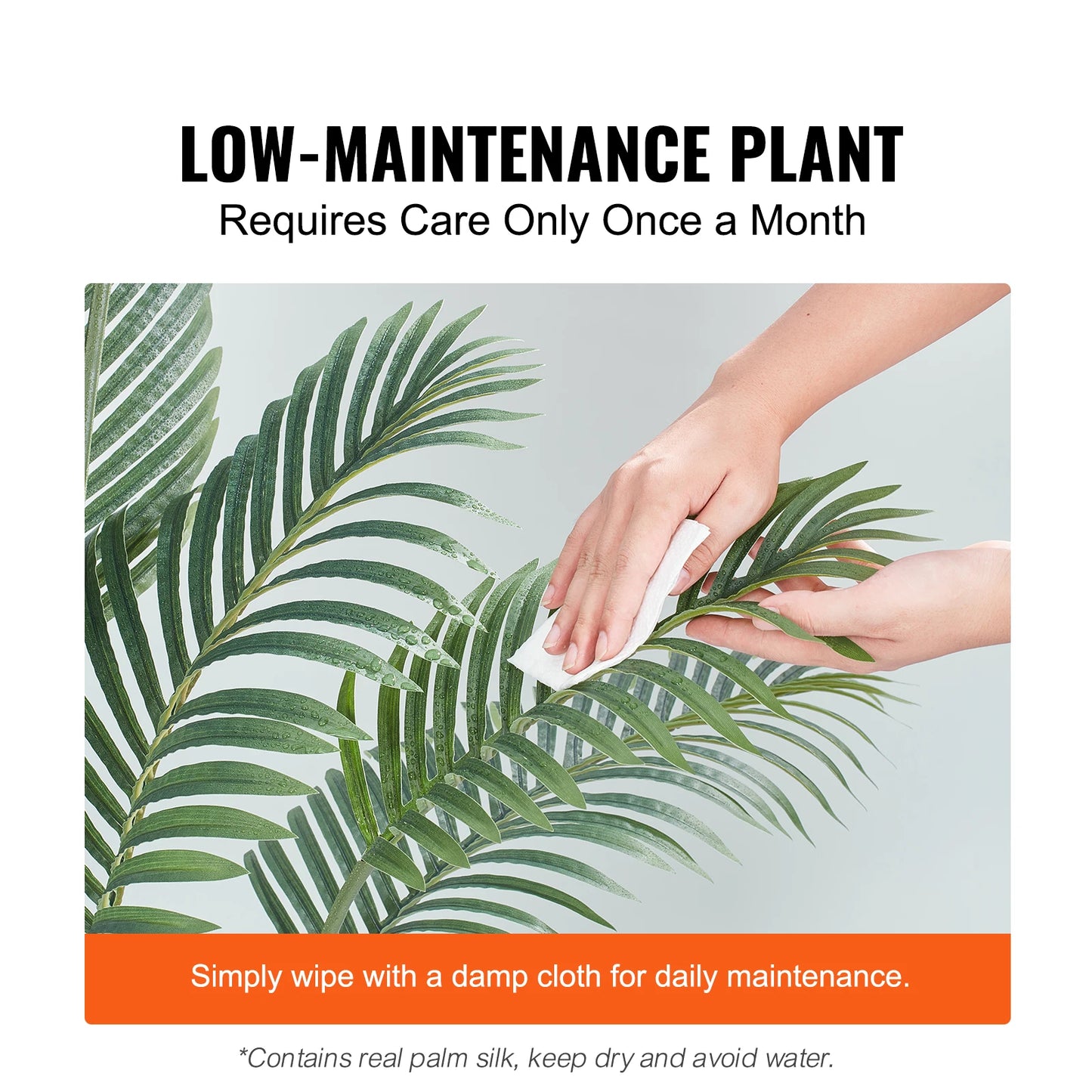 SucceBuy Artificial Palm Tree Faux Plant Anti Tip Protection