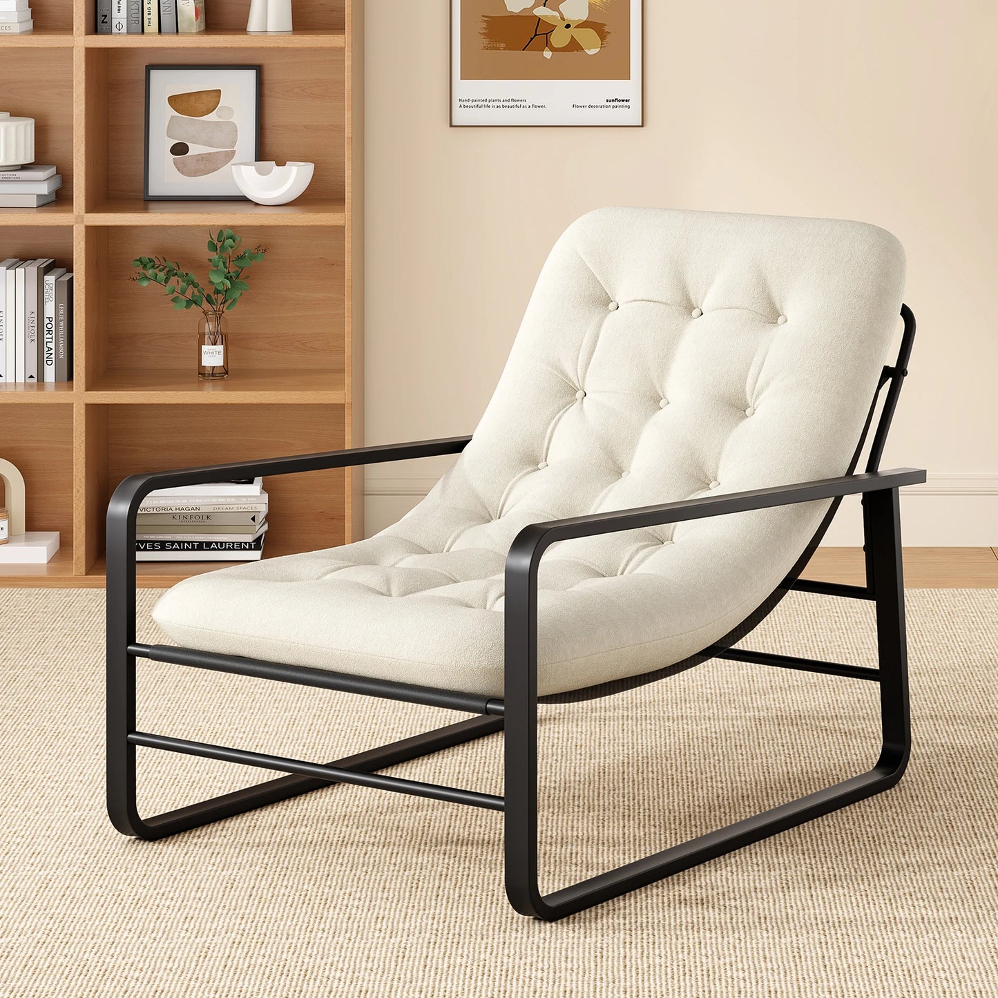FARINI Plush Lounge Chair Cloud Soft Cushion Ergonomic Seating