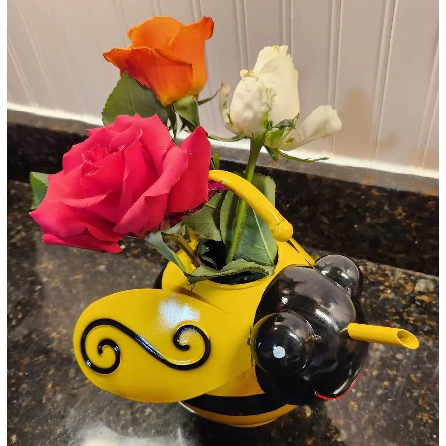 Cute Bee Watering Can for Indoor Outdoor Plants Handmade Decor