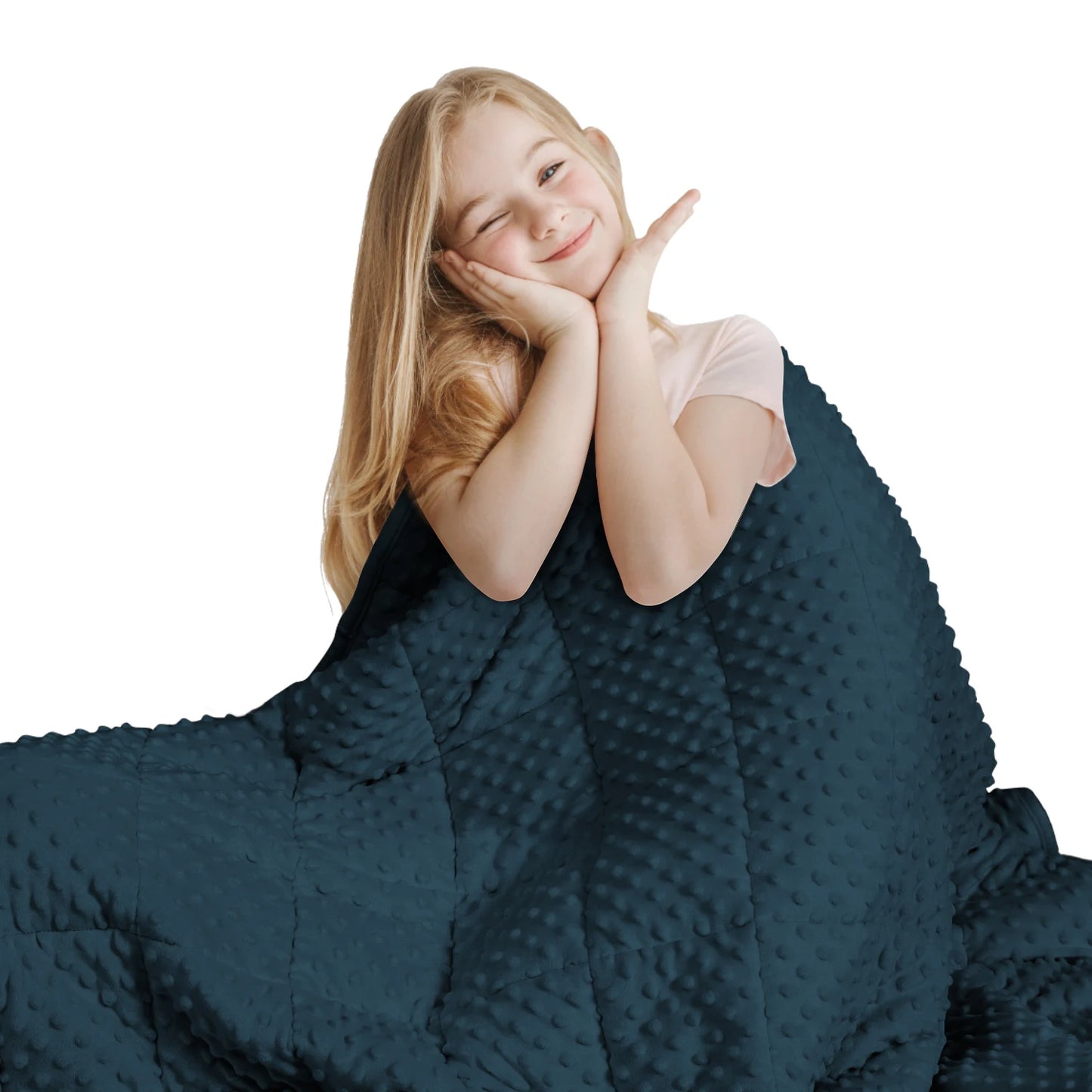 Huloo Sleep All Season Bed Blanket Soft Minky Weighted Throw