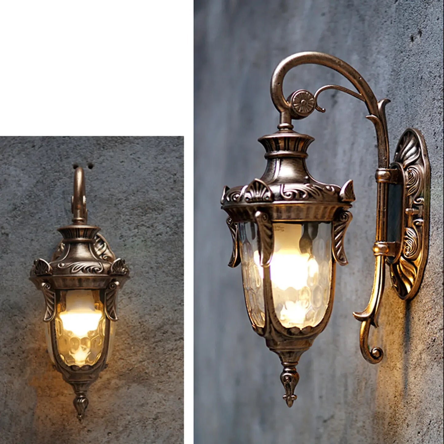 Bymaocar Outdoor Wall Sconce Light Die Cast Aluminum 110V E26