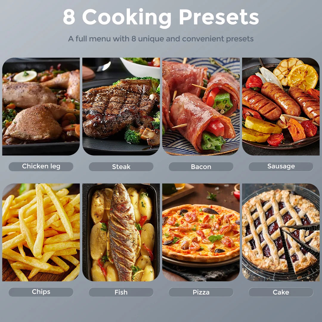 SEJOY Air Fryer 8 In 1 Countertop Oven Oilless Cooker