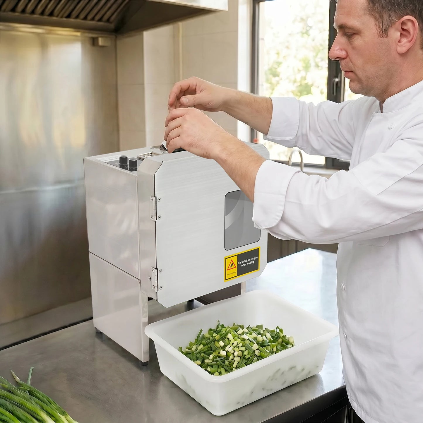 Spring Onion Shredder With Stainless Steel Blades 200W