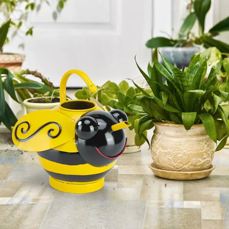 Cute Bee Watering Can for Indoor Outdoor Plants Handmade Decor