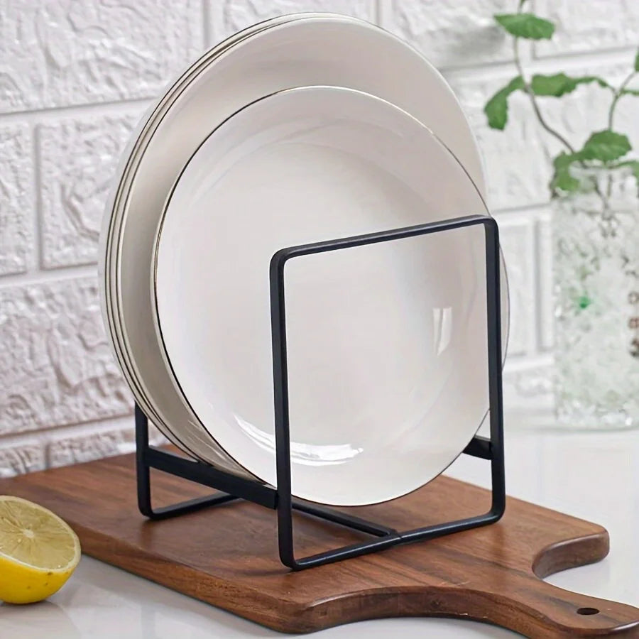 Stainless Steel Dish Rack Space Saver Vertical Plate Holder