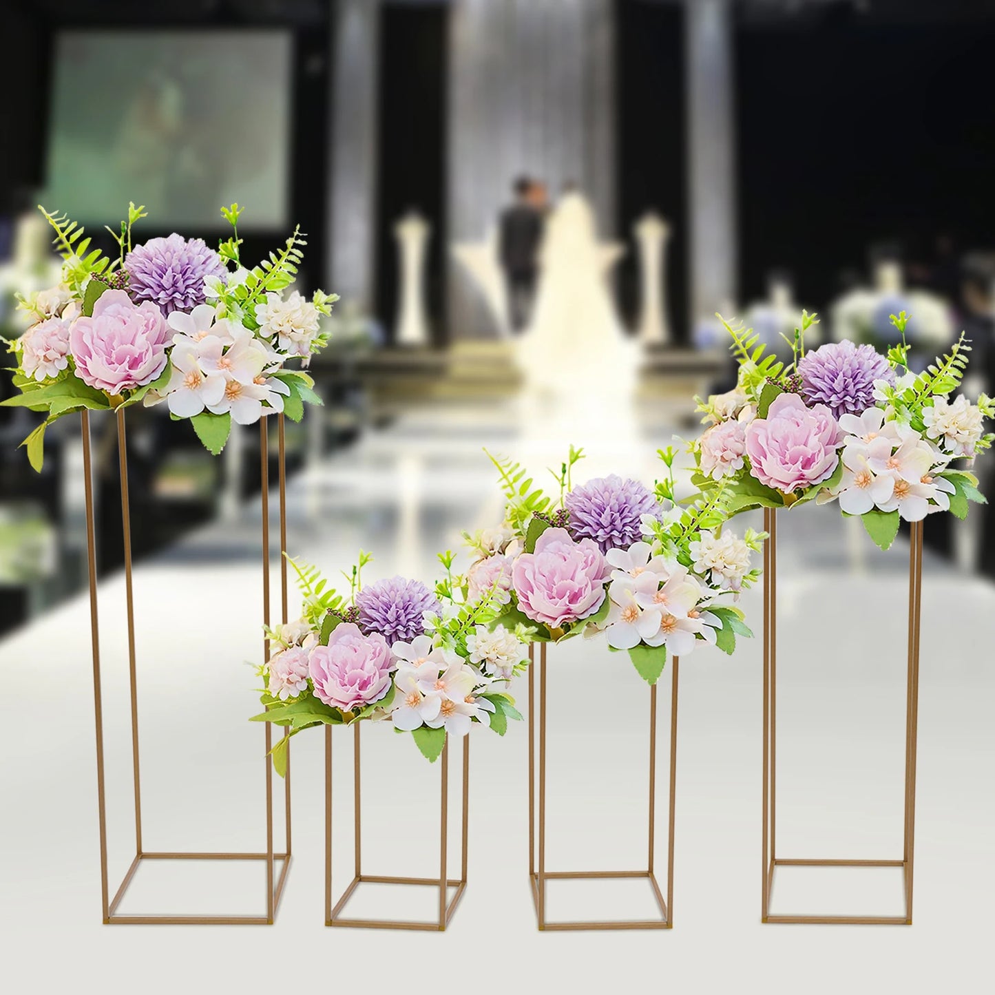 Wedding Backdrop Flower Vase Stands Metal Centerpieces For Parties