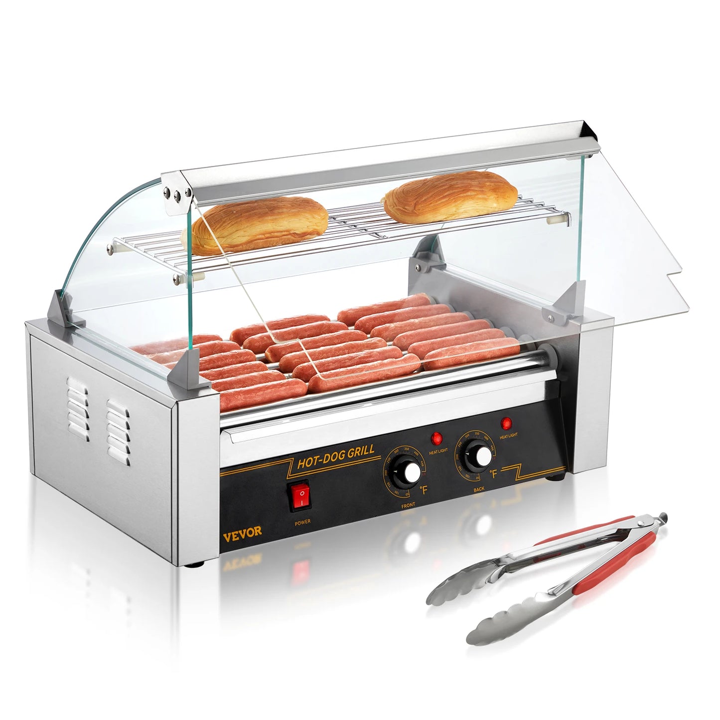 SucceBuy Commercial Hot Dog Roller Sausage Maker 110V Barbecue Grill