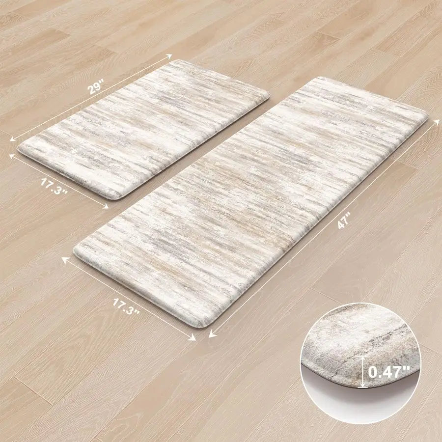 Anti Fatigue Kitchen Mats Memory Foam Cushioned Rugs