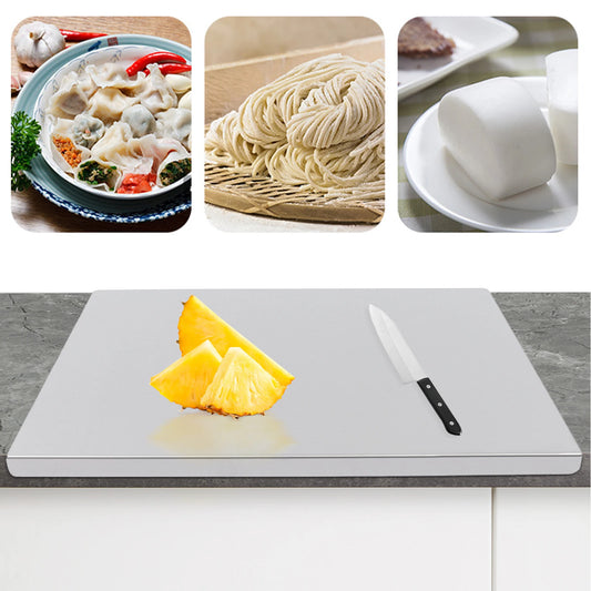 Eco Friendly Stainless Steel Chopping Board With L Shaped Edge