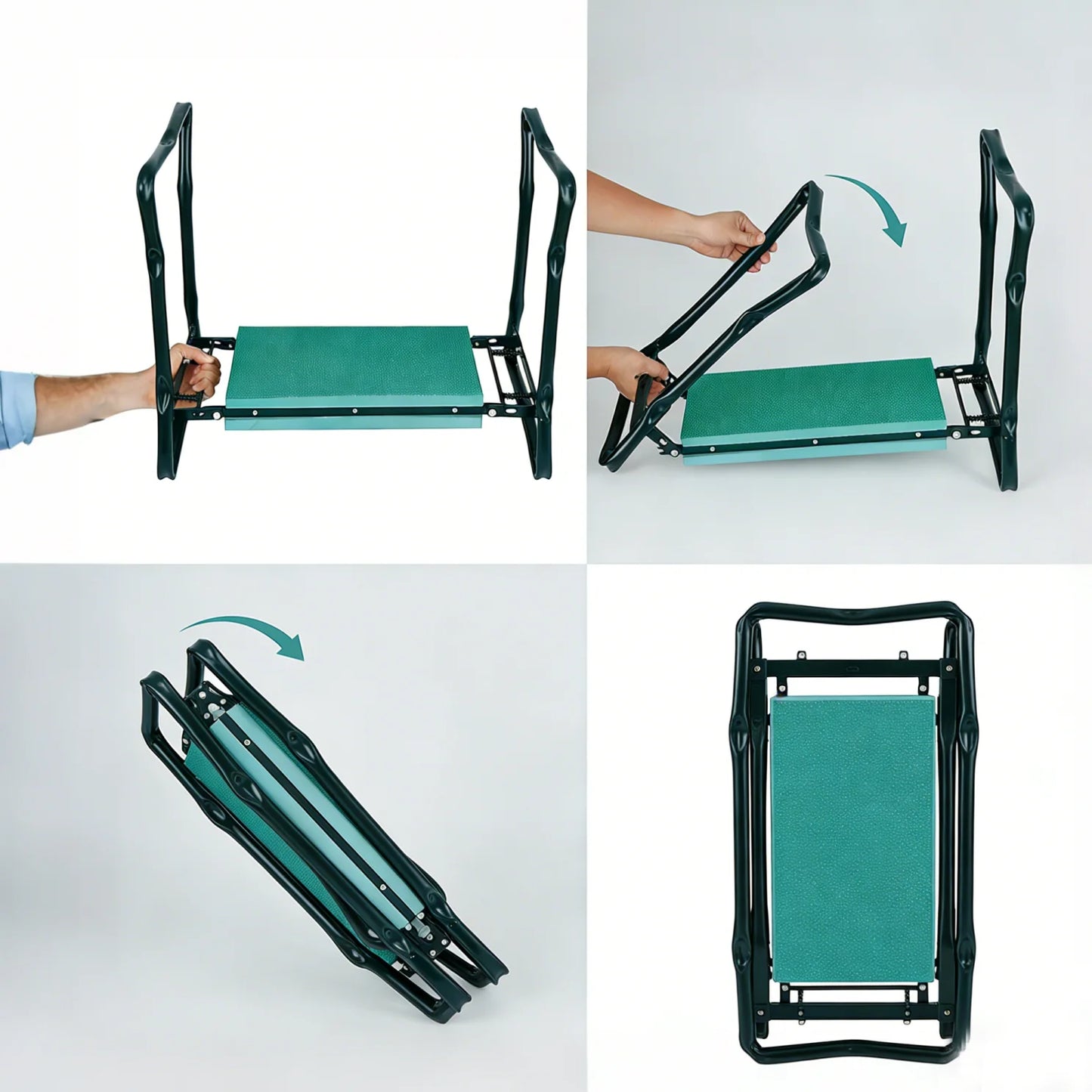 Foldable 2-In-1 Garden Kneeler And Seat With Detachable Tool Bag