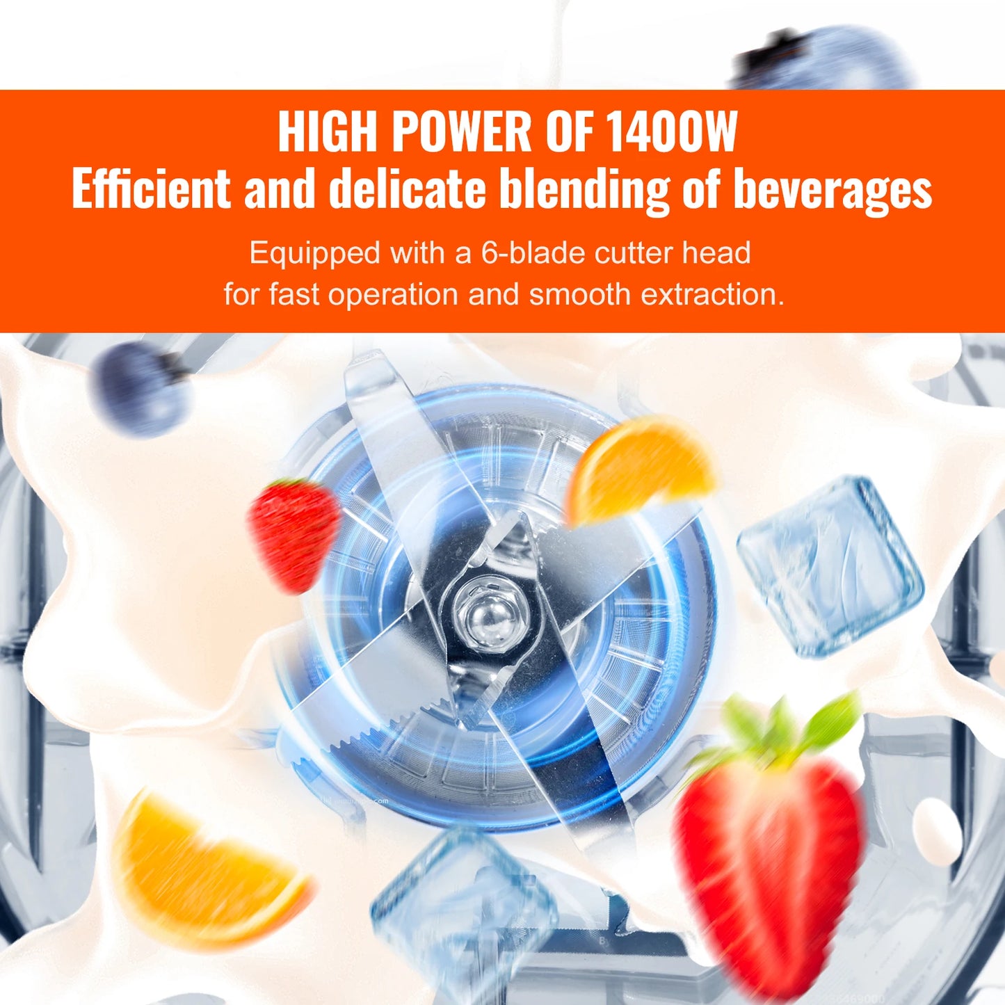VEVOR Countertop Blender For Smoothies And Recipes