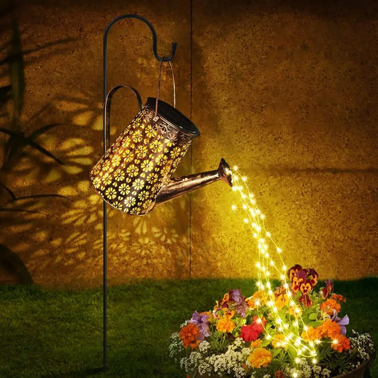 Ya Solar Watering Can With Lights Outdoor Garden Lantern