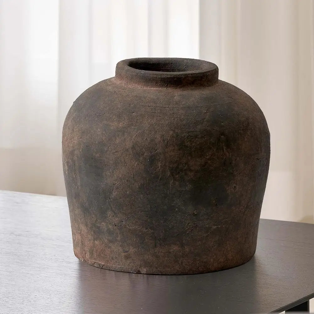 Zen Inspired Ceramic Vase For Rustic Home Decor And Arrangements