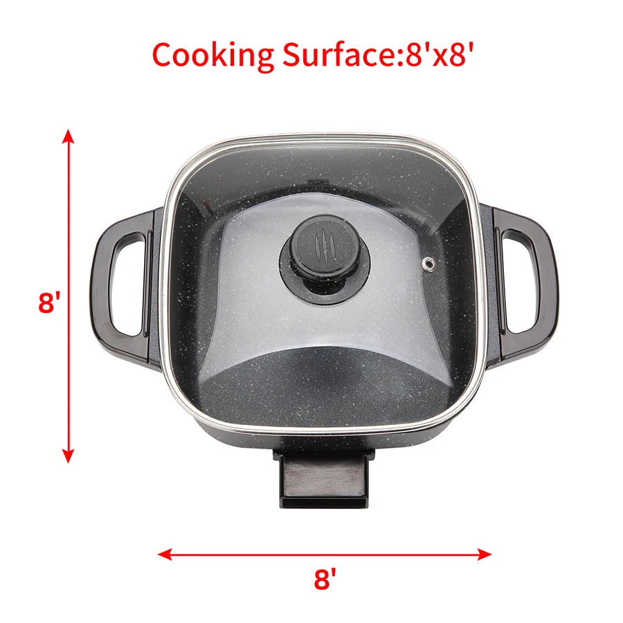 Hign-concerned Electric Frying Pan Multifunctional Nonstick Pot
