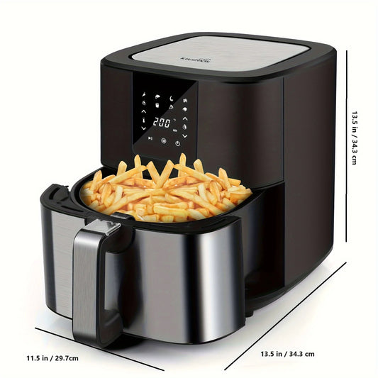 KitCook 1500W Air Fryer With Eight Presets And Digital Screen