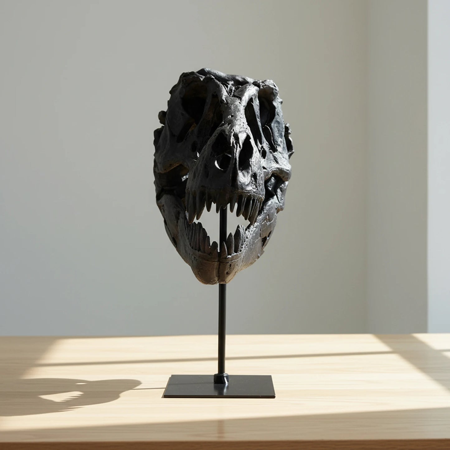 Dinosaur Fossil Resin Skull Figurine Replica Head Sculpture