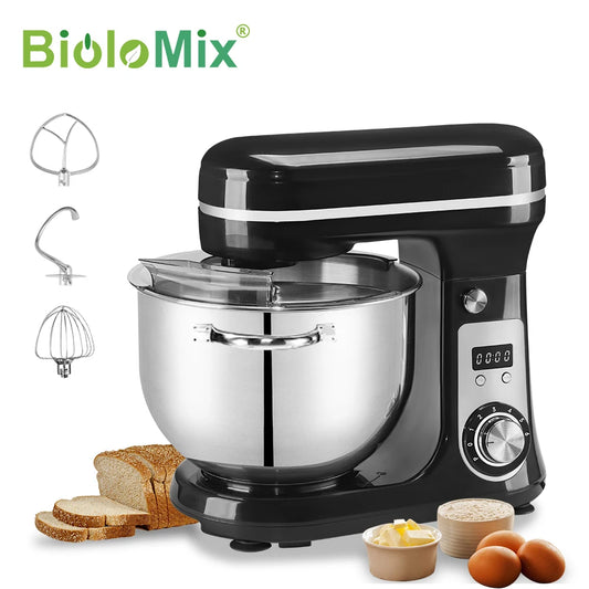 Biolomix 6 Speed Stand Mixer With Blender And Accessory Kit
