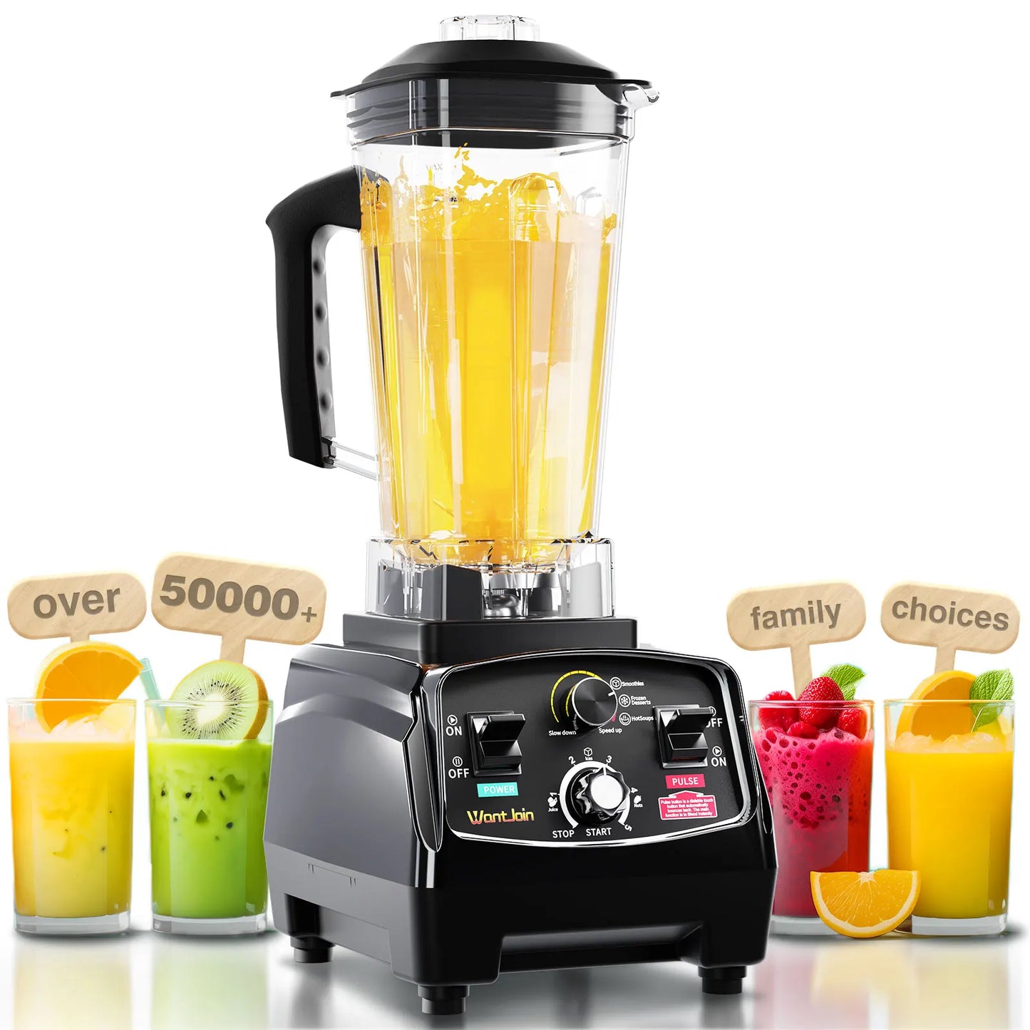 WantJoin 1800W Professional Commercial Blender For Kitchen