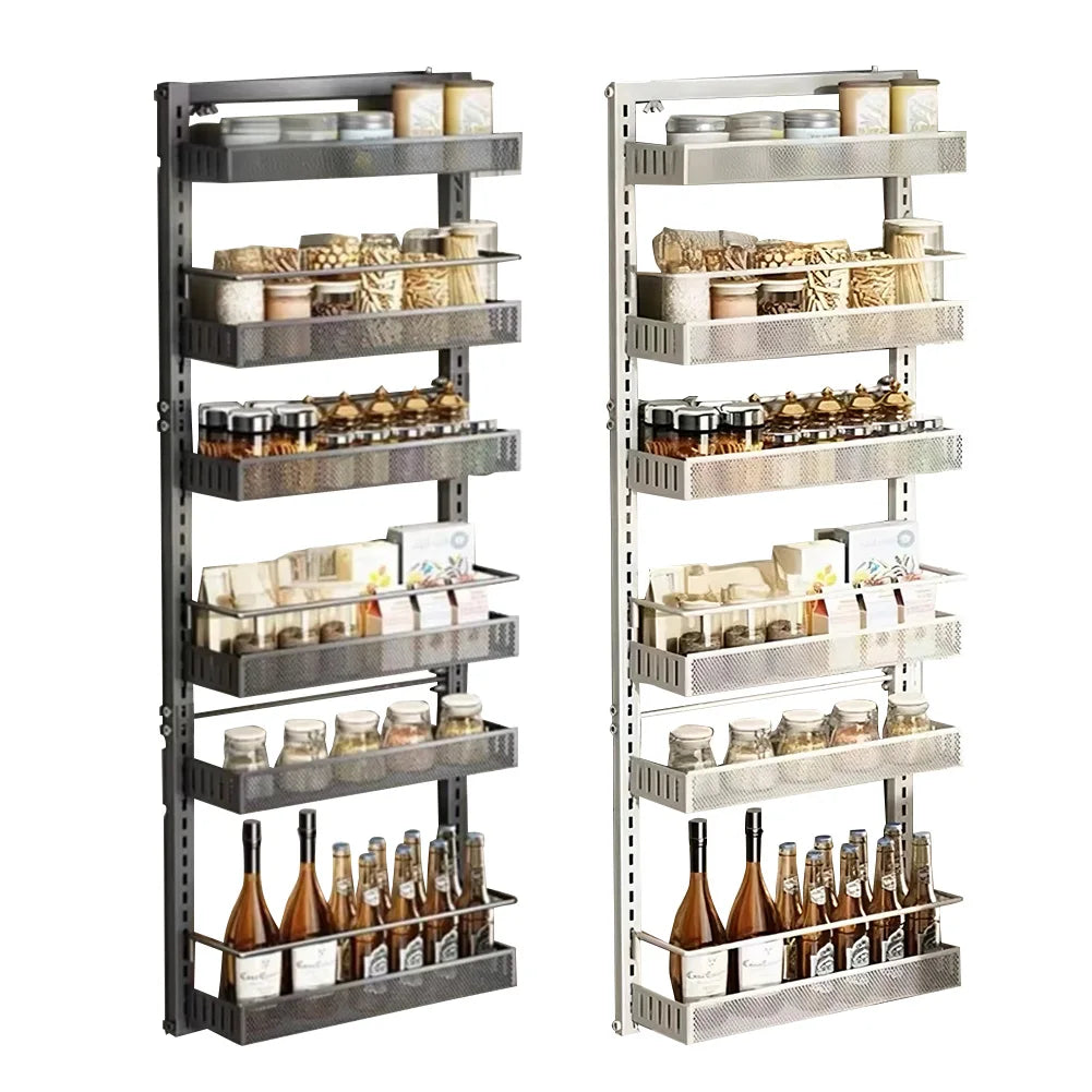 HiMISS 6-Tier Over-the-Door Pantry Organizer With Adjustable Baskets