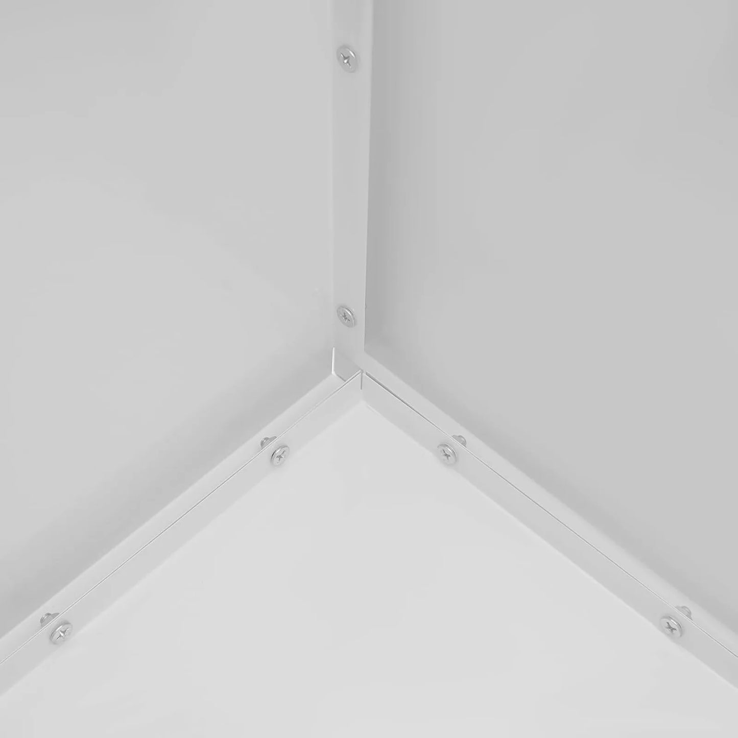 White Steel Square Planter Box Durable All Weather Indoor Outdoor