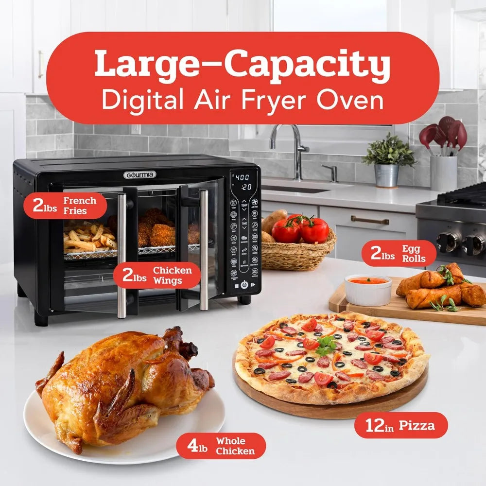 XMSJ Toaster Oven Air Fryer Combo With 17 Presets Digital