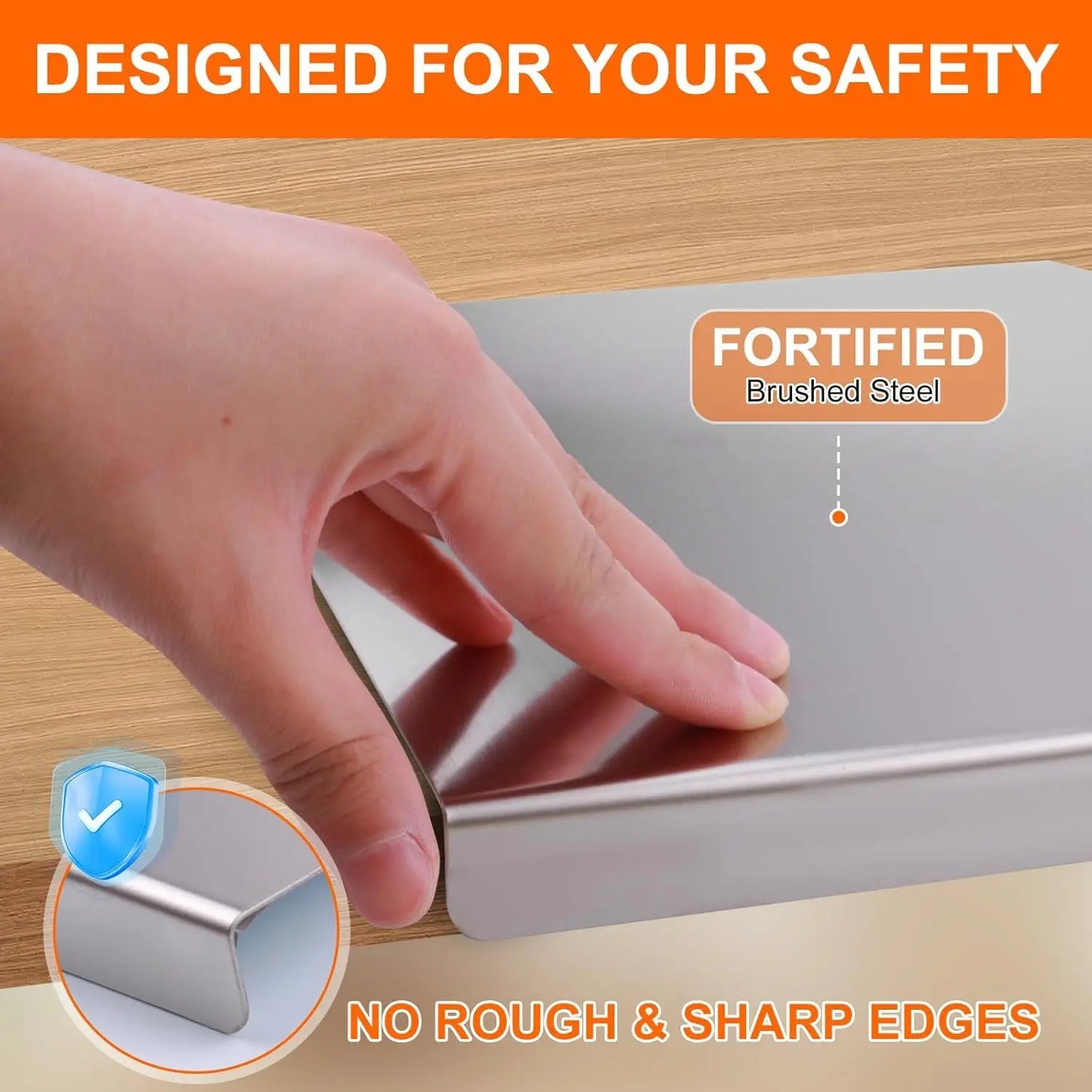Stainless Steel Cutting Board With Lip For Kitchen Over Sink