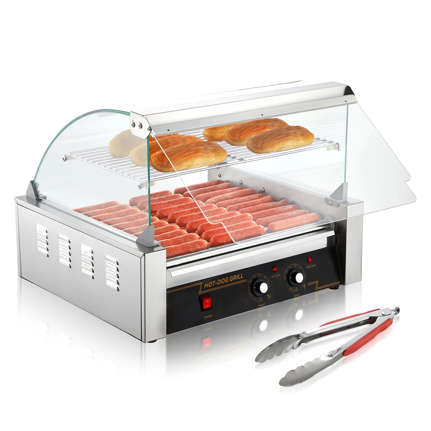 SucceBuy Commercial Hot Dog Roller Sausage Maker 110V Barbecue Grill
