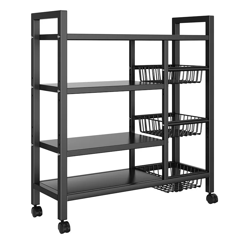 Multi-Functional Removable Cabinet Storage Rack Four-Tier Metal