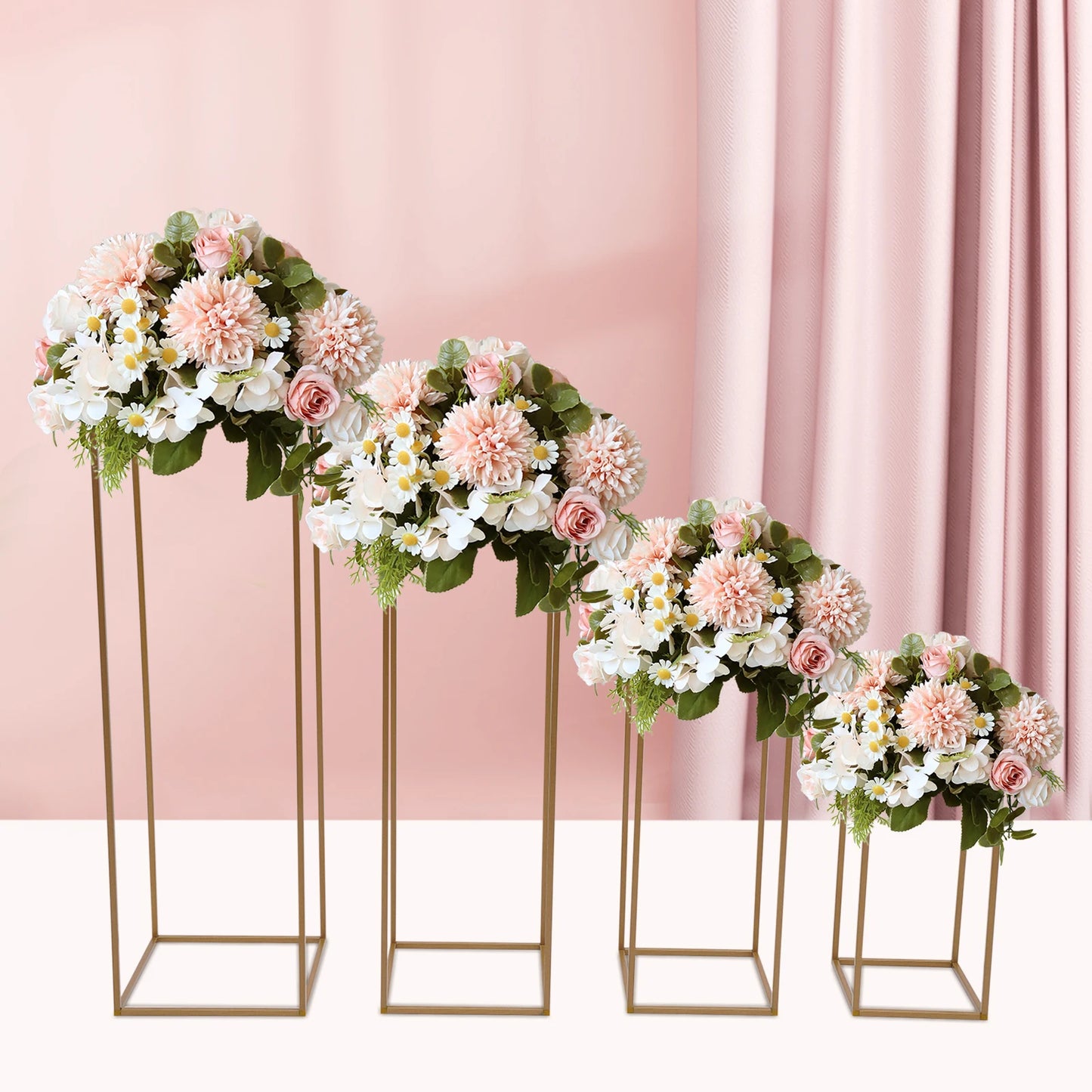 Wedding Backdrop Flower Vase Stands Metal Centerpieces For Parties