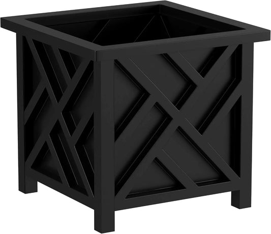 Lattice Design Outdoor Planter Box For Front Porch Patio Garden