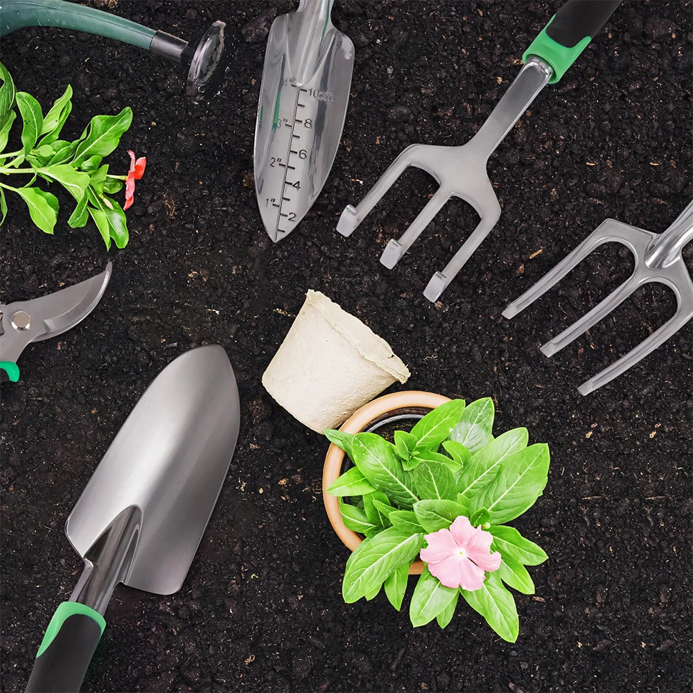 Ergonomic 16-In-1 Outdoor Garden Tool Set For Pruning And Weeding