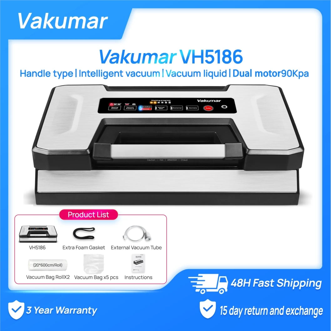 Vakumar VH5186 Commercial Kitchen Vacuum Sealer With Included Bags