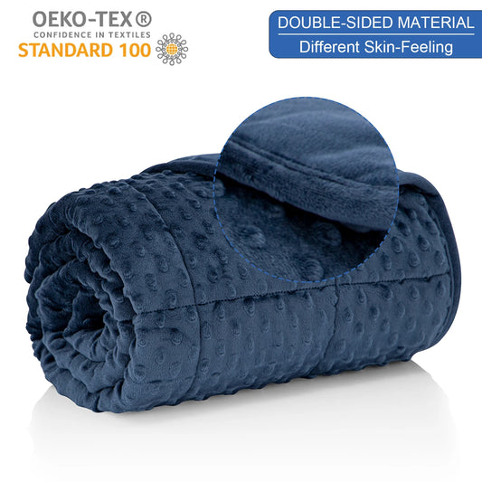 Huloo Sleep All Season Bed Blanket Soft Minky Weighted Throw